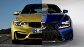 BMW M4 Coupe so tài Lexus RC F Coupe qua ảnh