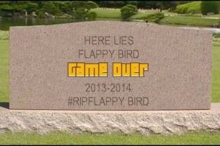 Dân mạng lập "bia mộ" tưởng nhớ Flappy Bird