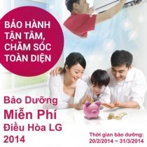 LG bảo dưỡng cả điều hòa hết hạn bảo hành