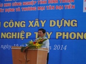 Xây dựng Khu công nghiệp Tuy Phong có quy mô 150 ha