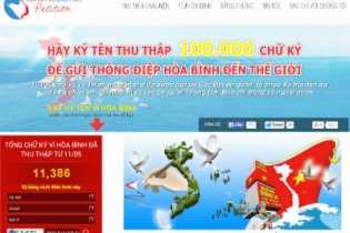 10.000 chữ ký vì Hòa bình cho Biển Đông