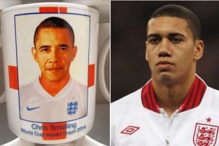Tổng thống Mỹ Barack Obama "thay" Smalling đá hậu vệ tuyển Anh