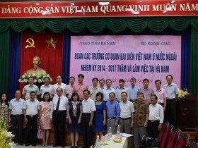 Hà Nam gặp Trưởng Cơ quan đại diện Việt Nam ở nước ngoài