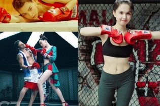 Hồ Ngọc Hà, Ngọc Trinh xứng danh mỹ nhân quyền anh đẹp nhất showbiz Việt