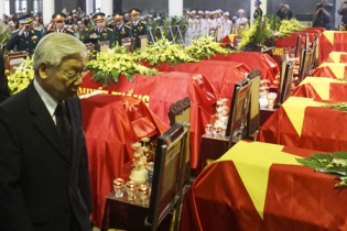 Lễ truy điệu 18 chiến sỹ hi sinh trong vụ máy bay Mi 171 rơi (trực tiếp)