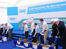 Knauf xây nhà máy sản xuất 12 triệu m2 tấm thạch cao