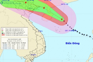 Chiều tối nay bão Rammasun đổ bộ vào vùng biển Quảng Ninh - Thái Bình
