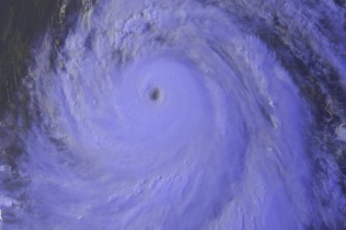 Siêu bão Rammasun nhìn từ vệ tinh