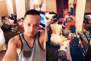 Hương Tràm lộ ảnh mặc "thiếu vải" trong phòng Cao Thái Sơn