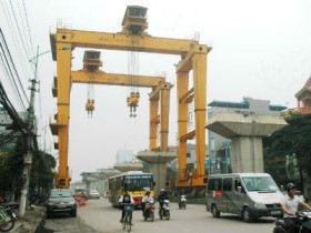 10 triệu USD chuyển dầm đường sắt Cát Linh - Hà Đông