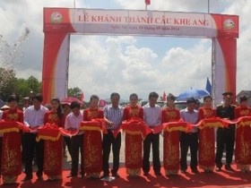 Nghệ An: Khánh thành cầu Khe Ang