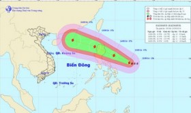 Bão Kalmaegi đang di chuyển nhanh vào Biển Đông