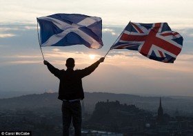 55,3% cử tri Scotland đã chọn ở lại Vương quốc Anh