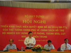 Hỗ trợ 40.000 hộ dân miền Trung xây nhà tránh bão lụt