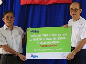 Doosan chi hàng triệu đô cho ngày cộng đồng