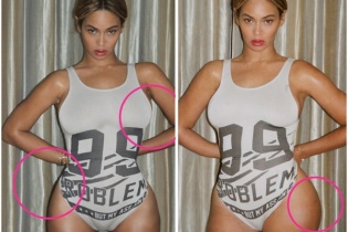 Ca sỹ Beyonce bị "bóc mẽ"" chỉnh sửa ảnh quá đà
