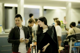 Ngọc Trinh cực xinh sang Hàn quay quảng cáo với cát sê "khủng" 1 tỷ đồng