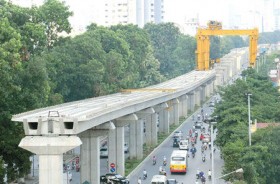 Thi công trở lại một số hạng mục đường sắt trên cao
