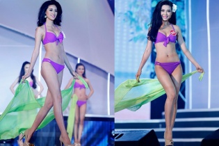 Màn trình diễn ấn tượng với bikini của thí sinh hoa hậu VN
