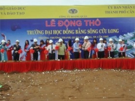 Địa ốc Hoàng Quân Cần Thơ động thổ Trường Đại học ĐBSCL