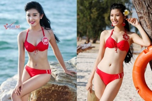 Cặp thí sinh "cân sắc, cân tài" tại cuộc thi Hoa hậu VN 2014