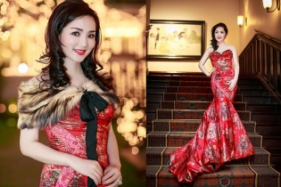 Hoa hậu Giáng My bán đầm hơn 70 triệu đồng làm từ thiện