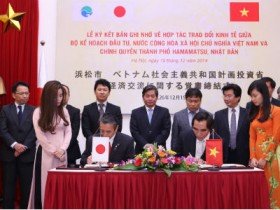 Ký MOU về trao đổi kinh tế với TP. Hamamatsu