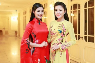 Á hậu Huyền My so dáng bên “đàn chị” Hoa hậu Ngọc Hân