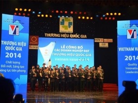Tín Nghĩa đạt giải thưởng Thương hiệu quốc gia 2014