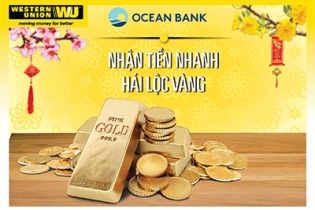 “Nhận tiền nhanh, hái lộc vàng” cùng OceanBank