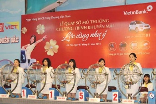 Quay số mở thưởng chương trình “Lộc vàng như ý”