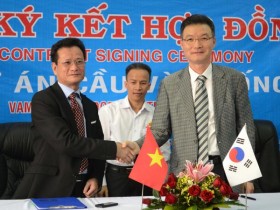 Cầu Vàm Cống được doanh nghiệp Việt cung cấp dầm thép