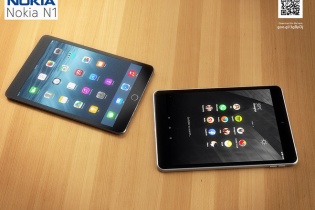 Tablet Nokia N1 lần đầu "đọ dáng" với iPad Mini 3