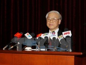 Tổng Bí thư Nguyễn Phú Trọng bế mạc Hội nghị Trung ương 10