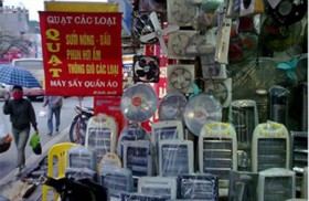 Rét đậm, "cháy" đồ sưởi ấm