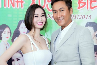 Khánh My xinh đẹp, sexy bên tài tử Mã Đức Chung