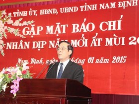 Nam Định: Năm 2014 hoàn thành vượt mức 20/21 chỉ tiêu KT-XH
