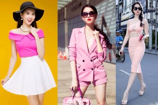 Người đẹp Ngọc Trinh ngọt ngào với gam hồng