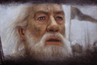 Ngắm tranh chân dung vẽ trên vải sống động như thật