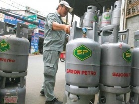 Gas tăng giá thêm 5.000 đồng/bình 12kg