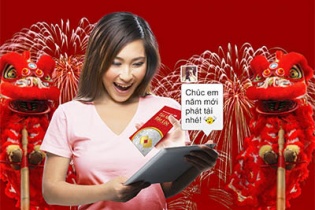 Cùng Techcombank tặng “Lì xì lộc phát”, cung chúc tân xuân