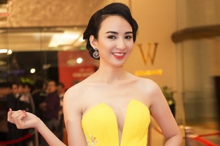 Hoa hậu Ngọc Diễm khoe vai trần gợi cảm