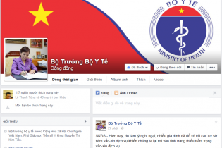 Fanpage chính thức  Bộ trưởng Y tế có số like tăng chóng mặt