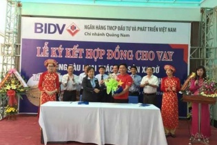 BIDV hỗ trợ 11,7 tỷ đồng cho ngư dân Quảng Nam đóng tàu