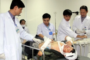 Sập giàn giáo tại Khu KT Vũng Áng: 42 người thương vong