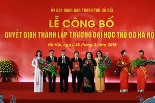 Công bố thành lập trường Đại học Thủ đô Hà Nội