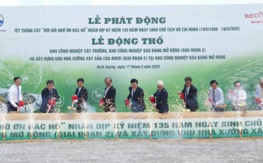Bình Dương động thổ 2 khu công nghiệp sinh thái tổng diện tích hơn 1.000 ha