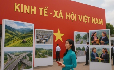 Cơ bản hoàn thành không gian trưng bày Triển lãm thành tựu Đất nước trước ngày 15/8/2025