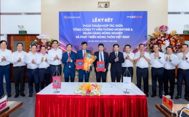 MobiFone và Agribank hợp tác chiến lược phát triển tài chính toàn diện