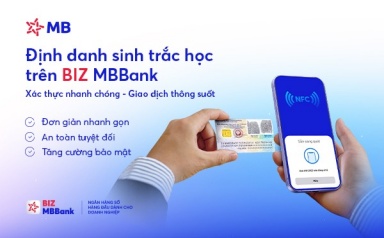 MB tặng 100.000 VNĐ cho doanh nghiệp hoàn tất định danh sinh trắc học trên BIZ MBBank